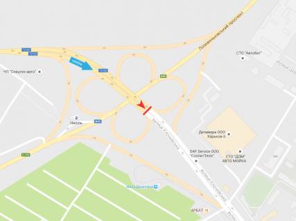 Билборд A в Харькове, 3х6  Клочківська вул. - Лозовеньківський пр-т, в центр схема