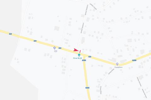 Билборд B в Шпикове, 3х6  виїзд із міста (на перехресті) схема