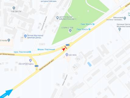 Білборд, Бігборд (Борд)  B у Дніпро (Дніпропетровськ), 3х6  Полтавський шлях вул. - Залютинська вул. , в центр схема