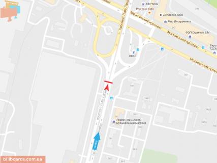 Призма A в Запорожье Льва Ландау пр-т + Московский пр-т, 140, в центр - 54658 схема