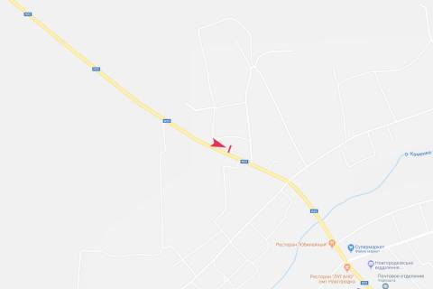 Білборд, Бігборд (Борд)  B у Новгородці, 3х6  поворот з траси схема