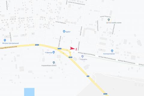 Білборд, Бігборд (Борд)  B у Любимівці вул Мелітопольська схема