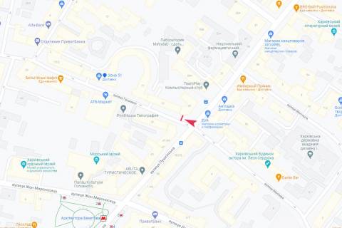 Ситилайт B в Харькове, 1,24х1,84  Гіршмана вул., 19 схема