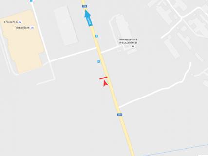 Билборд B в Харькове, 3х6  Аерокосмічний (Гагаріна) пр-т, 348 (ТЦ "Епіцентр"), до міста схема
