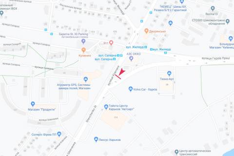 Призма A в Запорожье Шевченко ул.-Героев Труда ул, в центр - 190994 схема
