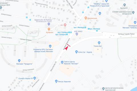 Призма B в Запорожье Шевченко ул.-Героев Труда ул, из центра - 190997 схема