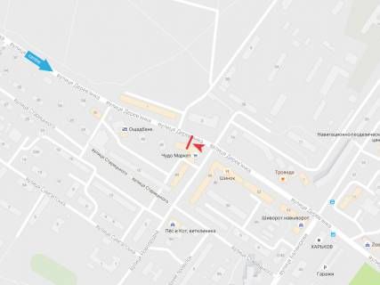 Ситилайт B в Харькове, 1,2х1,8  Дерев'янка вул., 44 схема