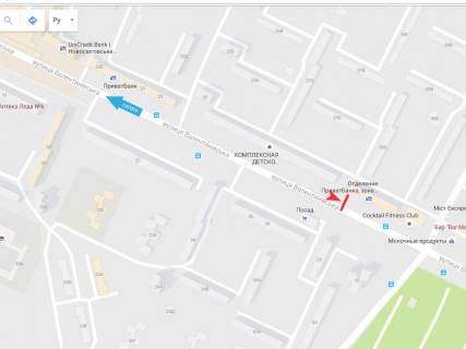 Билборд B в Харькове, 3х6  Валентинівська вул., 29 схема