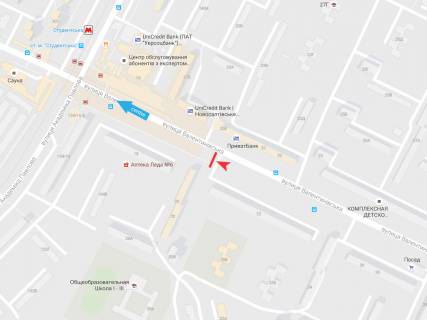 Білборд, Бігборд (Борд)  B у Харкові, 3х6  Валентинівська вул., 20, в центр схема