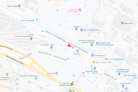 Билборд A в Харькове, 3х6  Тракторобудівників пр-т, 1/1, в центр схема