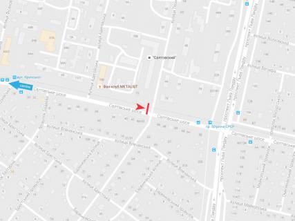 Билборд B в Харькове, 3х6  Салтівське шосе, 73, з центру схема