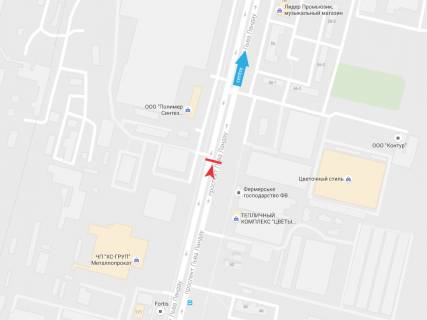 Билборд A в Харькове, 3х6  Льва Ландау пр-т, 52 (2), в центр схема