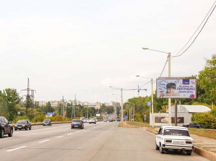 Білборд, Бігборд (Борд)  A у Дніпро (Дніпропетровськ), 3х6  Полтавський шлях вул. - пр-д. Магістральний, в центр Фото 1