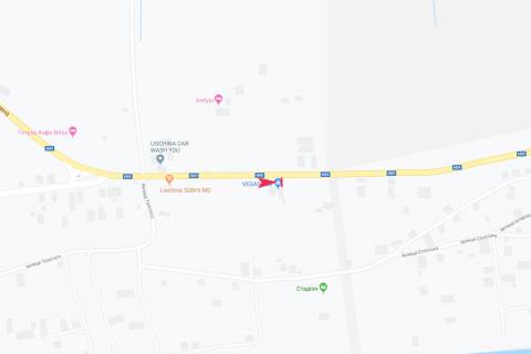 Билборд A в Солотвино, 3х6  вул Гагарина схема