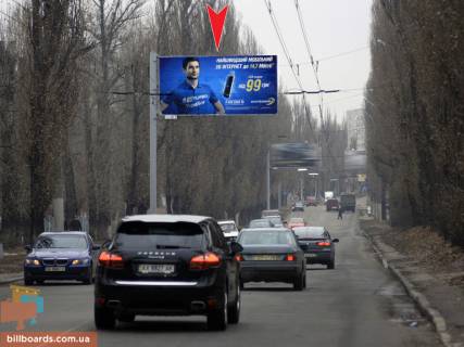 Билборд B в Запорожье Любови Малой пр-т,14, в центр фото 1