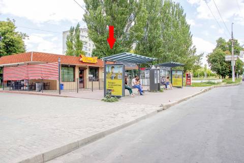 Ситилайт B в Харькове, 1,24х1,84  Ювілейний пр-т, 49/8 (1) (зупинка Гвардійців-Широнінців), з центру фото 1