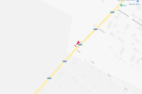 Билборд A в Кегичевке, 3х6  виїзд із міста у бік п.Андріївка схема