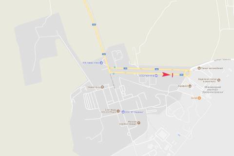 Білборд, Бігборд (Борд)  A у , , 3x6  Аеропортівська . - авіаадиспетчерська . (150 метрів до готелю в аеропорту) схема