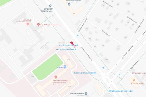 Сiтiлайт A у Запоріжжі Клочковская ул., 337в (остановка "Ул. Котельниковская") схема