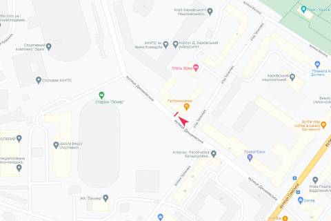 Бэклайт A в Днепр (Днепропетровск), 3,1х2,2  Динамівська вул., 2 схема