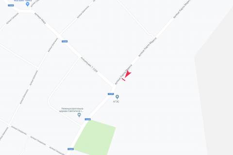 Білборд, Бігборд (Борд)  B у Нижніх Сірогозах, 3х6  вул Маркса схема