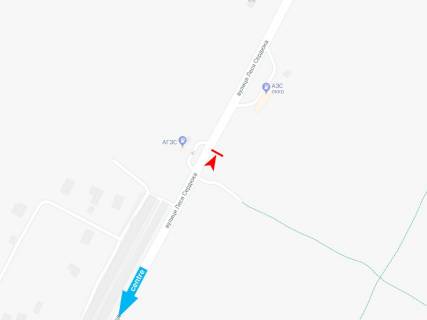 Билборд A в Харькове, 3х6  Леся Сердюка вул., 68 (навпроти АГЗС), з центру схема