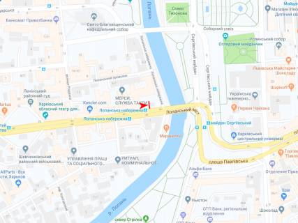 Билборд B в Харькове, 1,24х1,84  Полтавський шлях вул., 4 схема