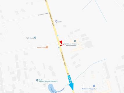 Білборд, Бігборд (Борд)  B у Харкові, 3х6  Харківське (Білгородське) шосе (селище Помірки, 27), в центр схема