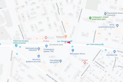 Ситилайт B в Харькове, 1,24х1,84  Салтівське шосе, 57 (2) (зупинка Михайлика), з центру схема