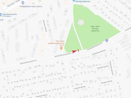 Білборд, Бігборд (Борд)  B у Дніпро (Дніпропетровськ), 3x6  Високовольтна вул. - парк Дубініна схема