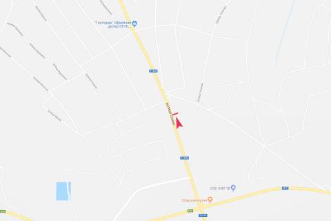 Билборд A в Запорожье 400м від в'їздуна Кропивницкий схема