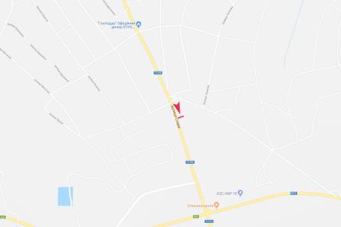 Билборд B в Запорожье 400м від в'їздуна Кропивницкий схема