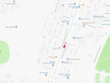 Билборд A в Днепр (Днепропетровск), 2.9x5.9  Олександра Поля (Кірова) пр., 129 схема