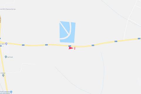 Билборд A в Запорожье с Мушкатовки схема