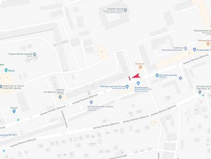 Билборд A в Днепр (Днепропетровск), 3x6  Велика Діївська (Братів Трофімових) вул., 45 схема