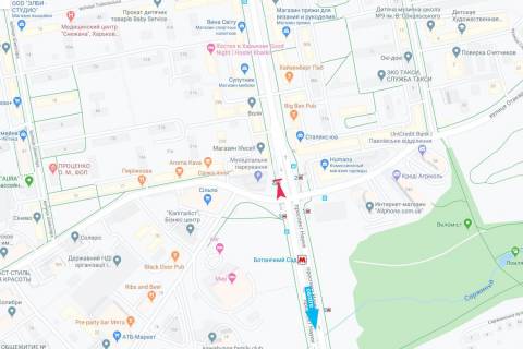 Білборд, Бігборд (Борд)  B у Дніпро (Дніпропетровськ) Науки пр-т - Отакара Яроша ул., м. Ботанический сад, из центра. Размер 5760х2880 схема