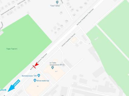 Білборд, Бігборд (Борд)  B у Харкові, 3х6  Академіка Павлова вул., 88 (2), в центр (парк Пам'яті) схема