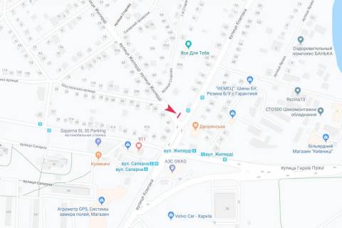 Видеоборд B у Харкові, 6x3  Архітектора Гінзбурга (Жилярді) вул. - Ковпака Сидора вул., з центру (дорога на Салтівку, к  ТРЦ "Дафі") - 482849 схема