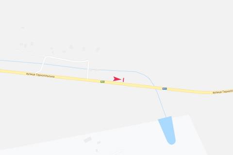 Билборд B в Козовах, 3х6  Тернопільська траса схема