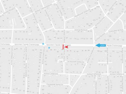 Билборд B в Харькове, 3х6  Байрона (Героїв Сталінграда) пр-т - Ожинова (Тагільська) вул., в центр схема