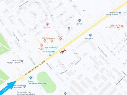 Скроллер A в Харькове, 3,1х2,2  Полтавський шлях вул., 177, в центр - 471846 схема