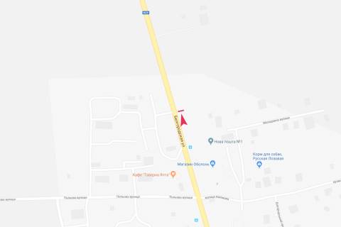 Билборд A в Русской Лозовой, 3х6  Білгородська вул. схема