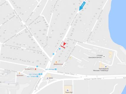 Билборд B в Харькове, 3х6  Максима Рильського (Сидора Ковпака) вул., 40 схема