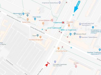 Призматрон, Призма A у Харкові, 3х6  Академіка Павлова вул., 134/16, з центру (ст.м.Студентська) - 471280 схема