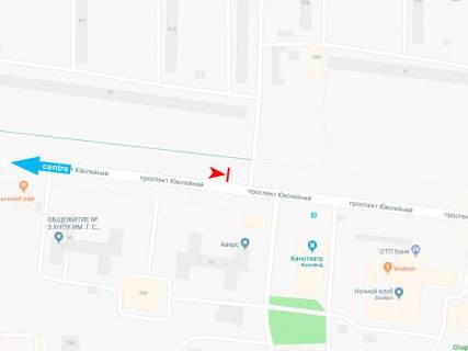 Призма B в Днепр (Днепропетровск), 3х6  Ювілейний пр-т, 51 (2), з центру (Кіноленд) - 374356 схема