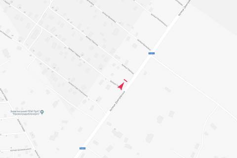 Билборд B в Днепр (Днепропетровск), 3х6  вул. Дмитрівська навпроти заводу Пуалсон схема
