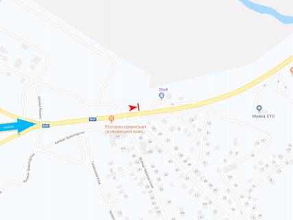 Билборд B в Днепр (Днепропетровск), 3х6  Полтавський шлях вул. - Конарєва вул., в центр схема