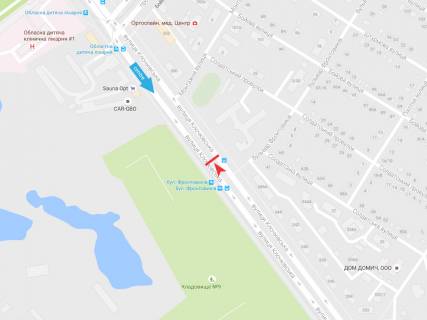 Призма B в Харькове, 3х6  Клочківська вул. - Фронтовиків бул., з центру - 471608 схема