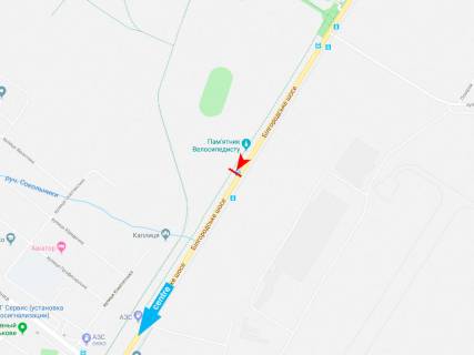 Ситилайт A в Днепр (Днепропетровск) Белгородское шоссе, 7-А (2) (остановка "ул. Макаренко") схема