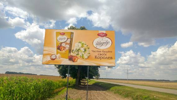 Білборд, Бігборд (Борд)  B у Бобровиці вул Гагаріна Фото 1